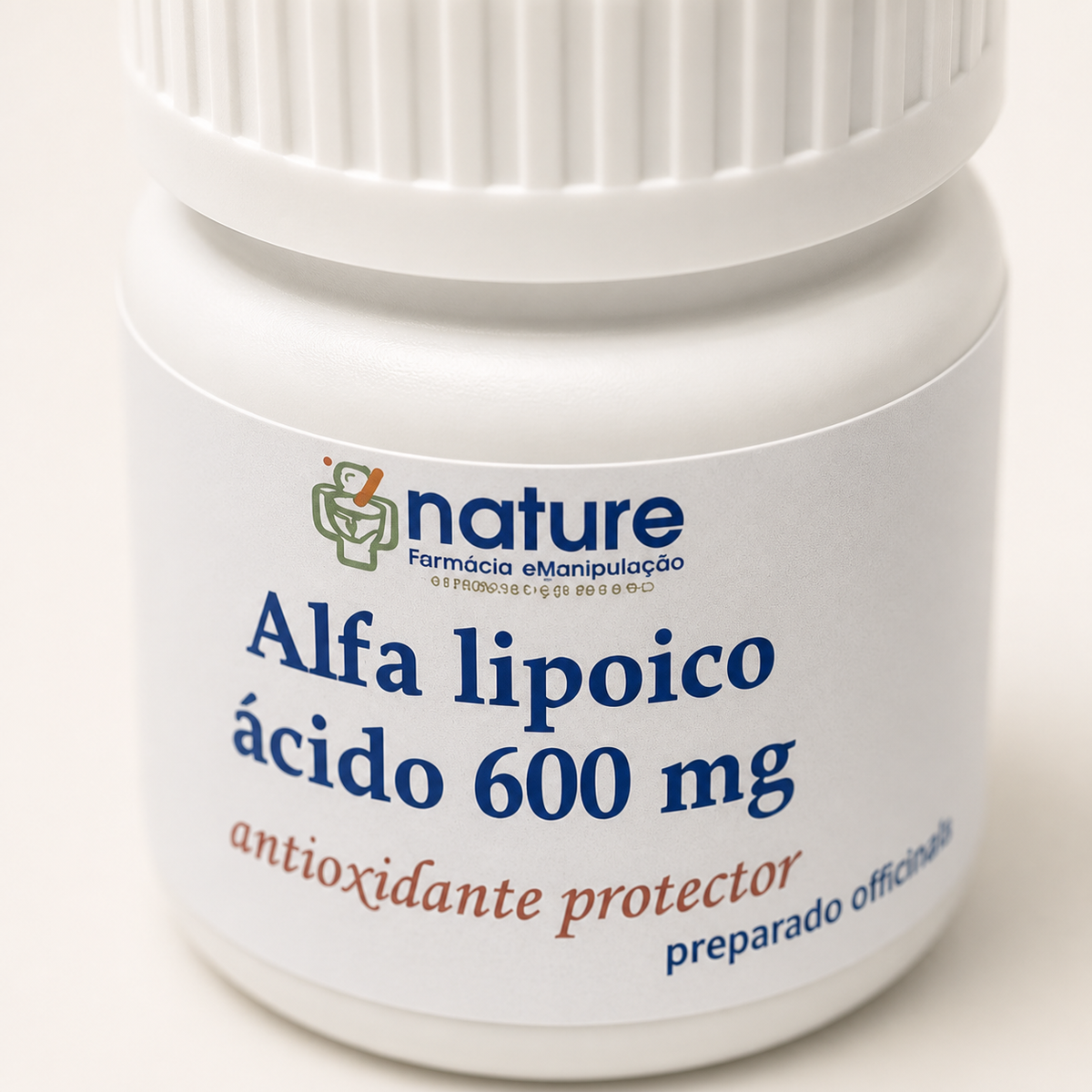 Alfa lipoico ácido 600 mg — detalle de la etiqueta
