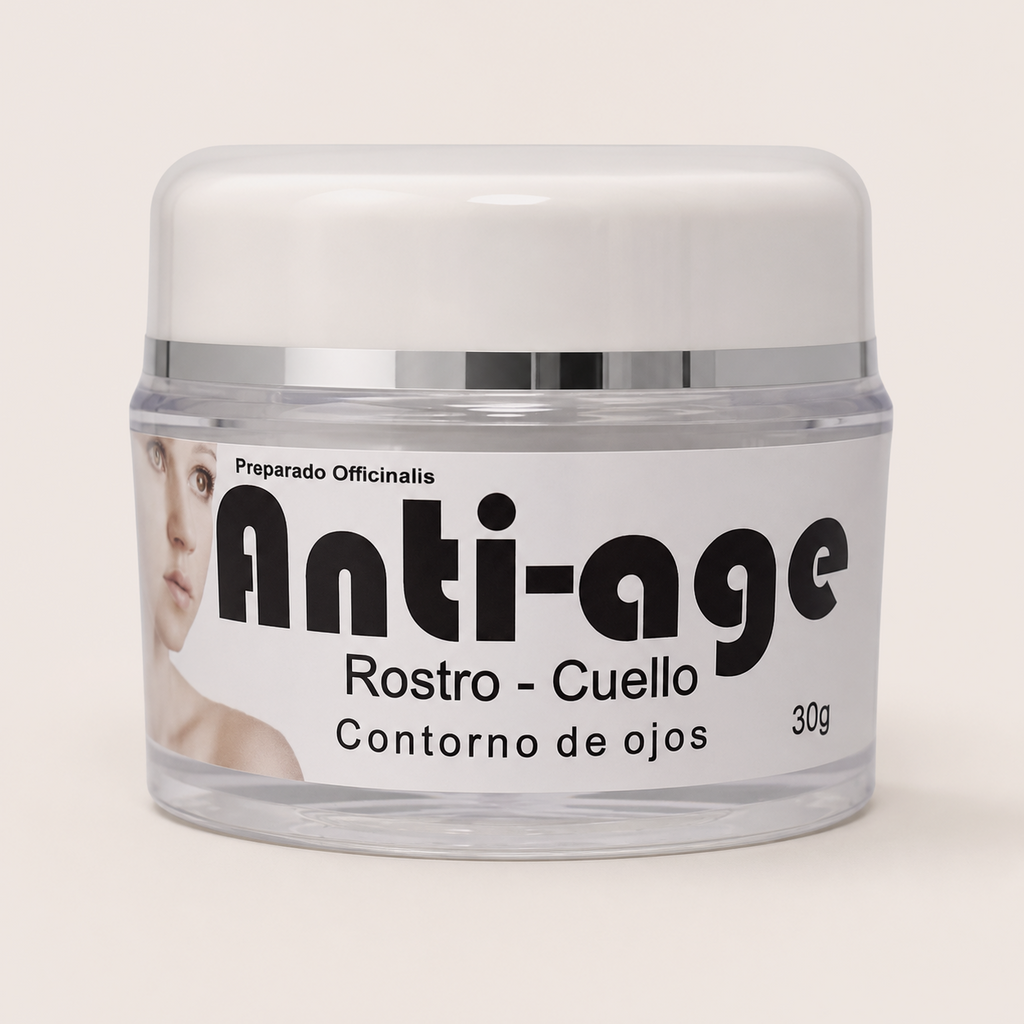 Anti-age — el envase sobre fondo claro