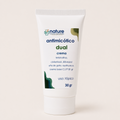 Antimicótico Dual – Crema — el envase sobre fondo claro