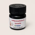 Antiparasitario/Laxante — el envase sobre fondo claro