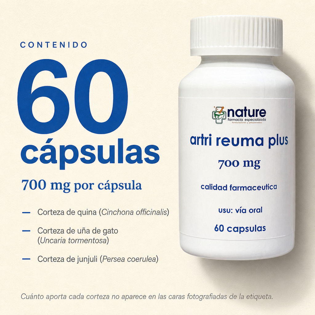 Artri Reuma Plus — 60 cápsulas de 700 mg por frasco