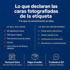 Artri Reuma Plus — lo que declaran las caras fotografiadas de la etiqueta y lo que no encontramos en ellas
