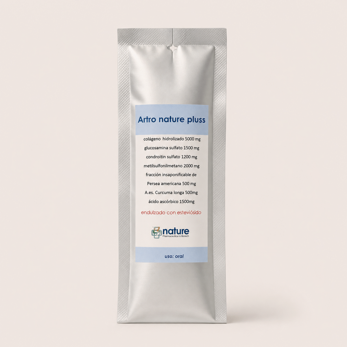 Artronature Plus – Sachet de uso oral — el envase sobre fondo claro