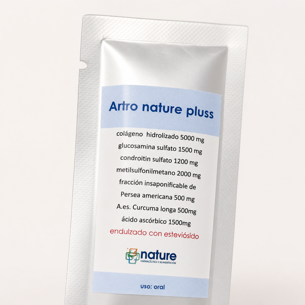 Artronature Plus – Sachet de uso oral — detalle de la etiqueta