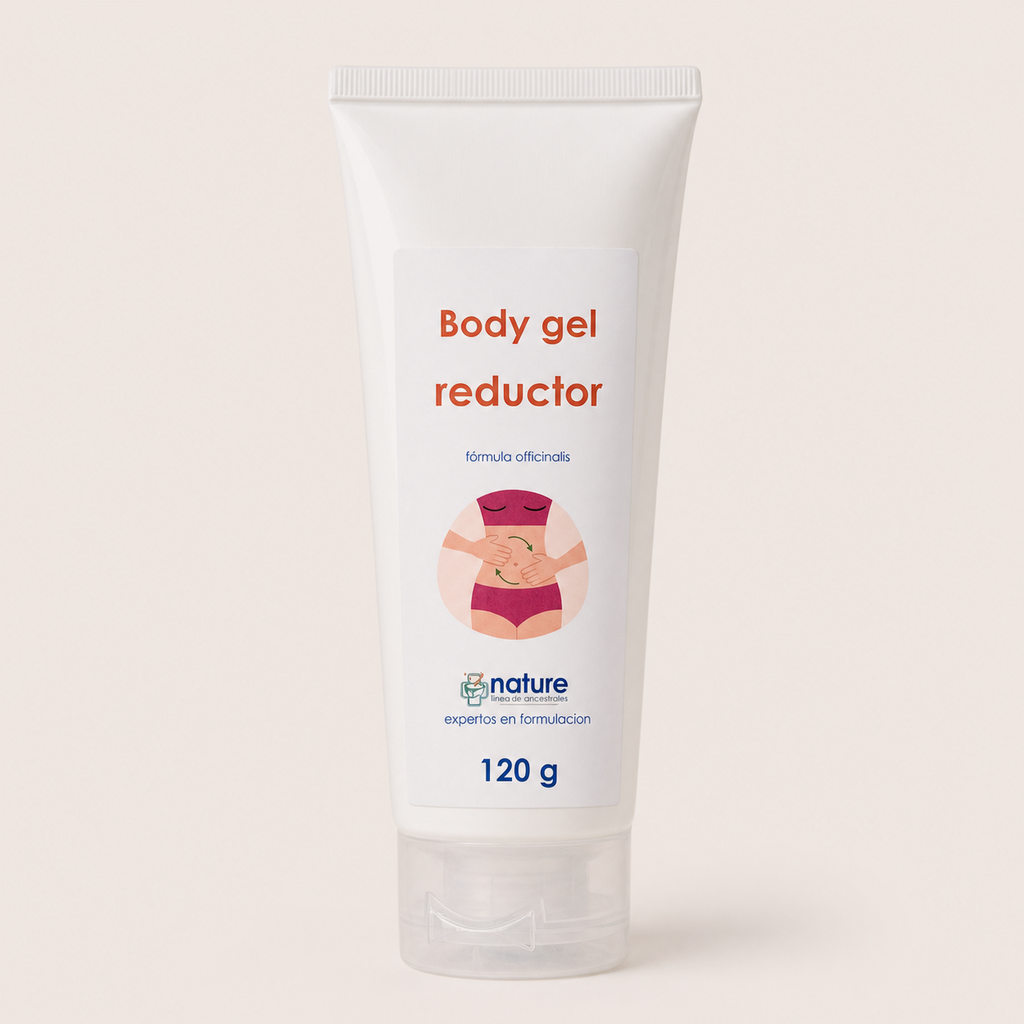 Body Gel Reductor — el envase sobre fondo claro