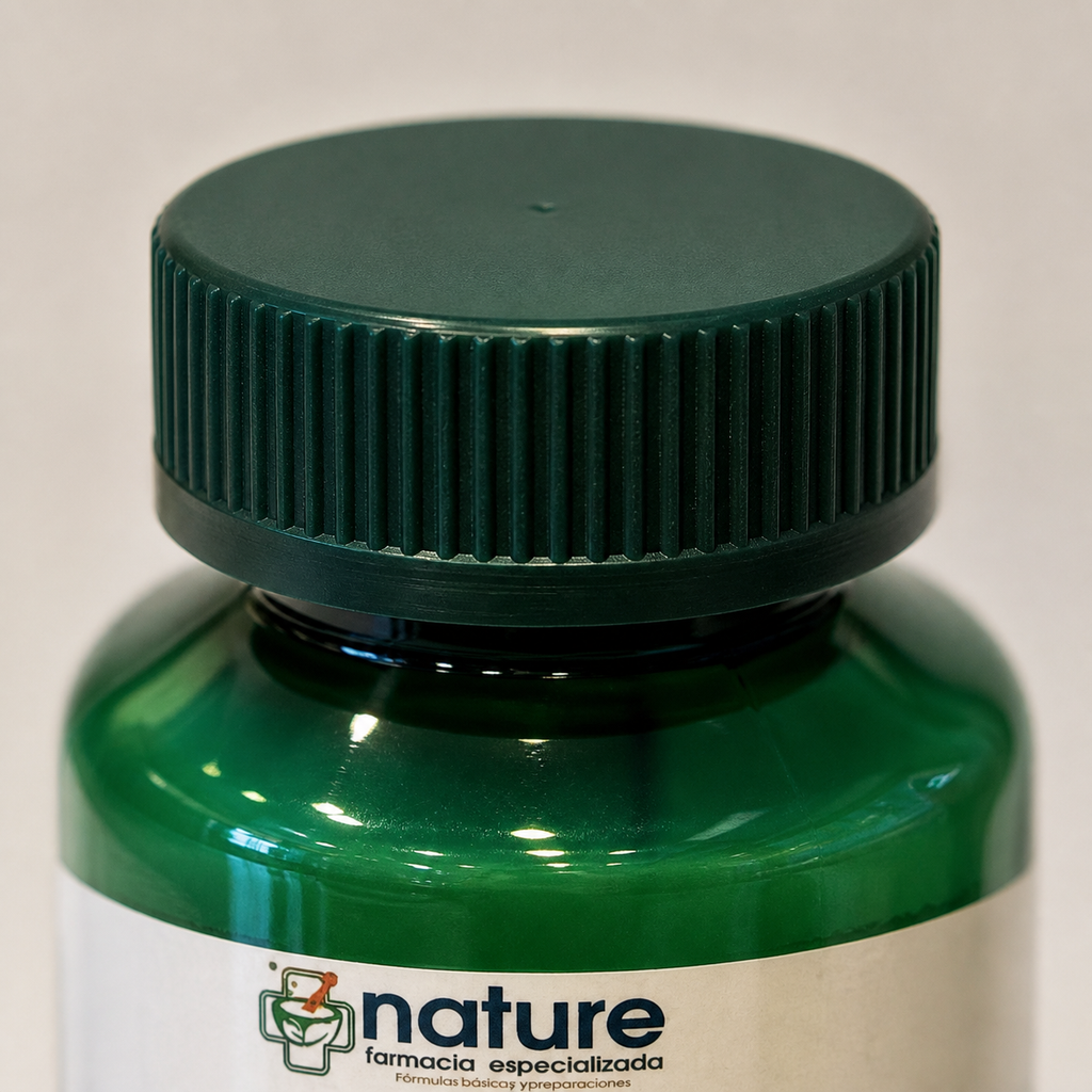 Cariofilem 700 mg — detalle de la tapa rosca del frasco