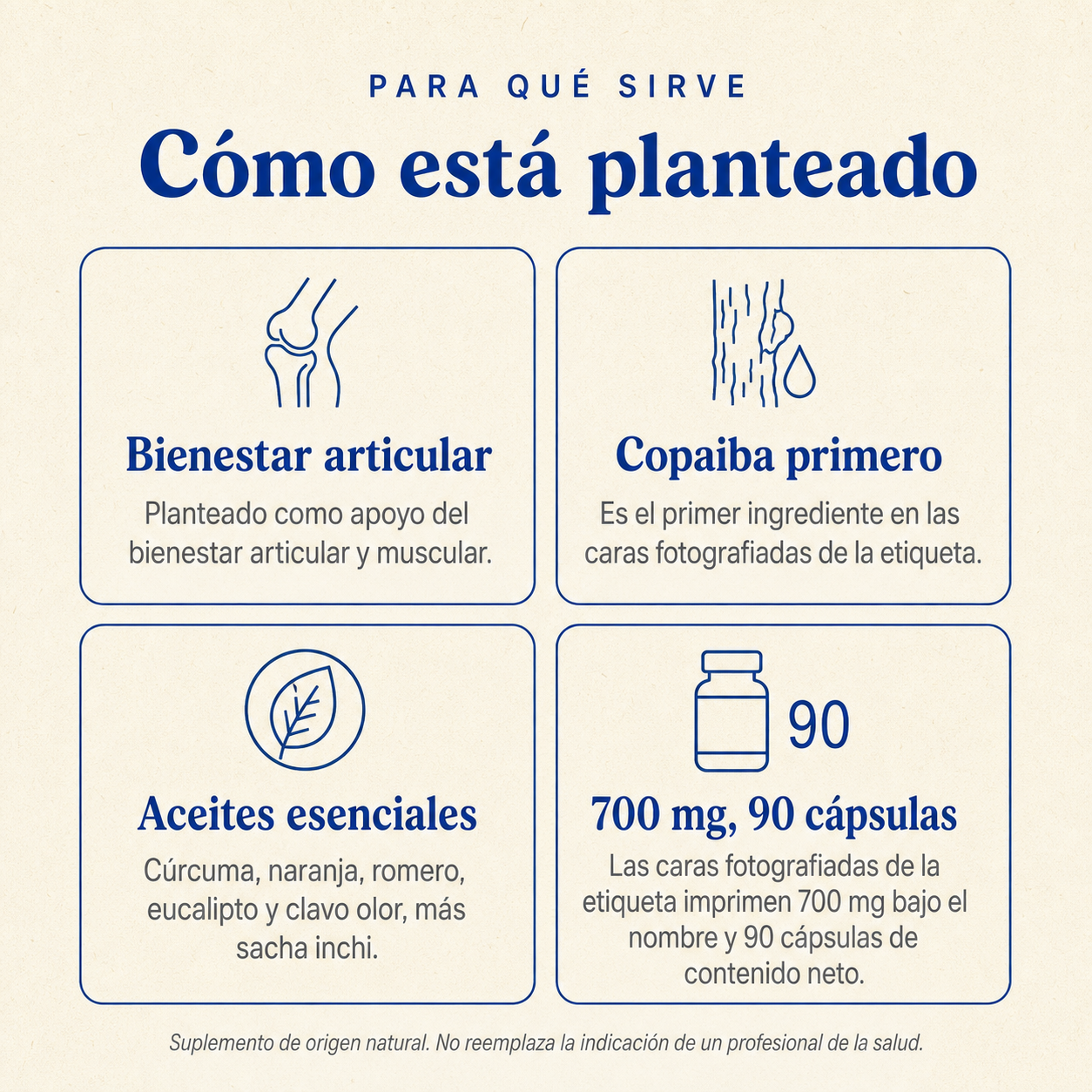 Cariofilem 700 mg — cómo está planteado
