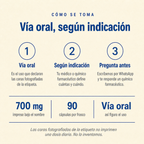 Cariofilem 700 mg — cómo se toma: vía oral, según indicación
