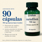 Cariofilem 700 mg — 90 cápsulas por frasco