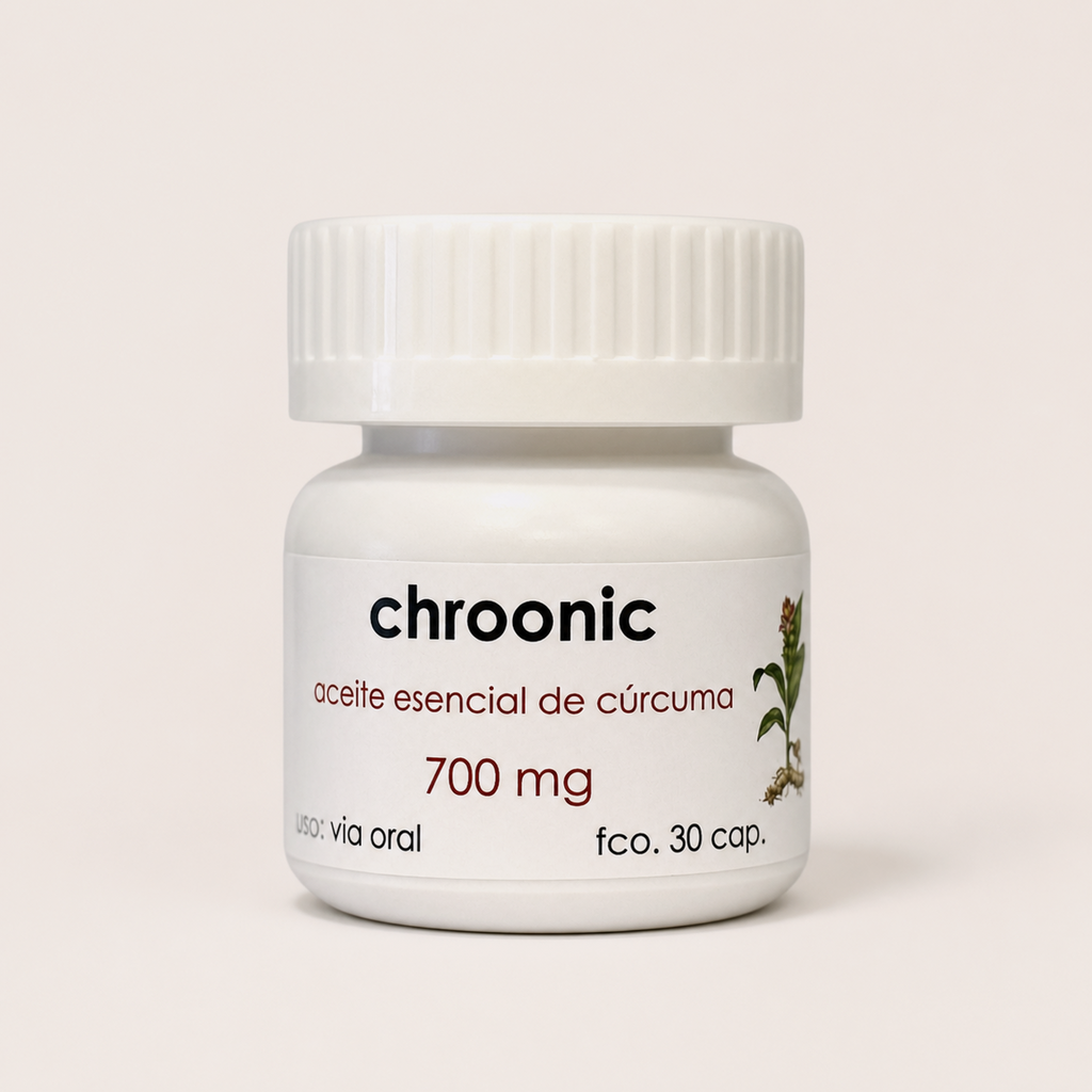 chroonic — el envase sobre fondo claro