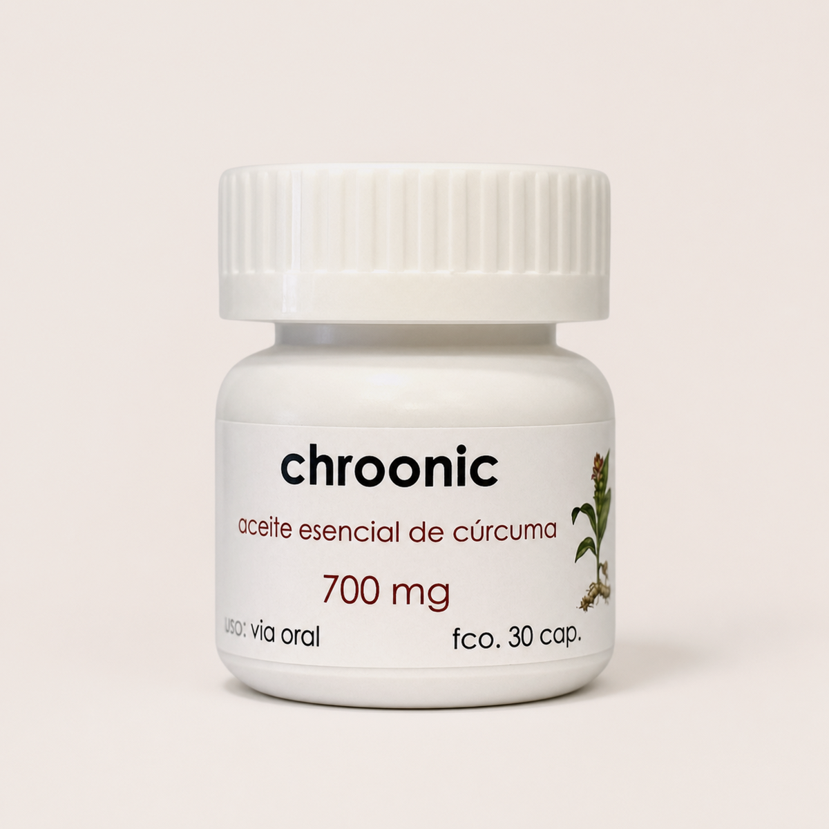 chroonic — el envase sobre fondo claro