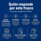 Collagem — quién responde por este frasco: químico farmacéutico, lote y local en Tarapoto