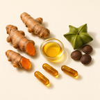 Cúrcuma y sacha inchi, los ingredientes de Curcumega