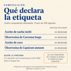 Curcumina & Omega3 forte — composición: cuatro componentes declarados en la etiqueta