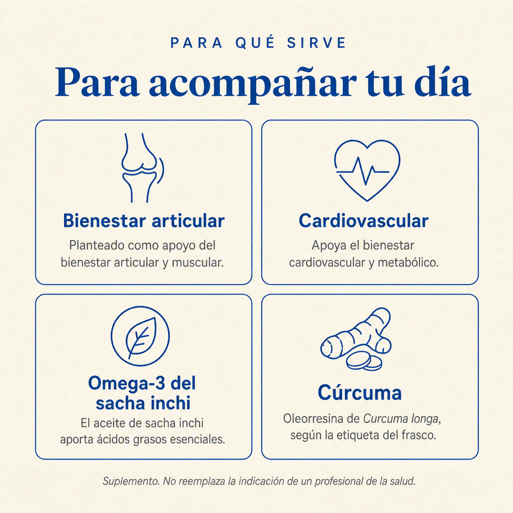 Curcumina & Omega3 forte — para qué sirve