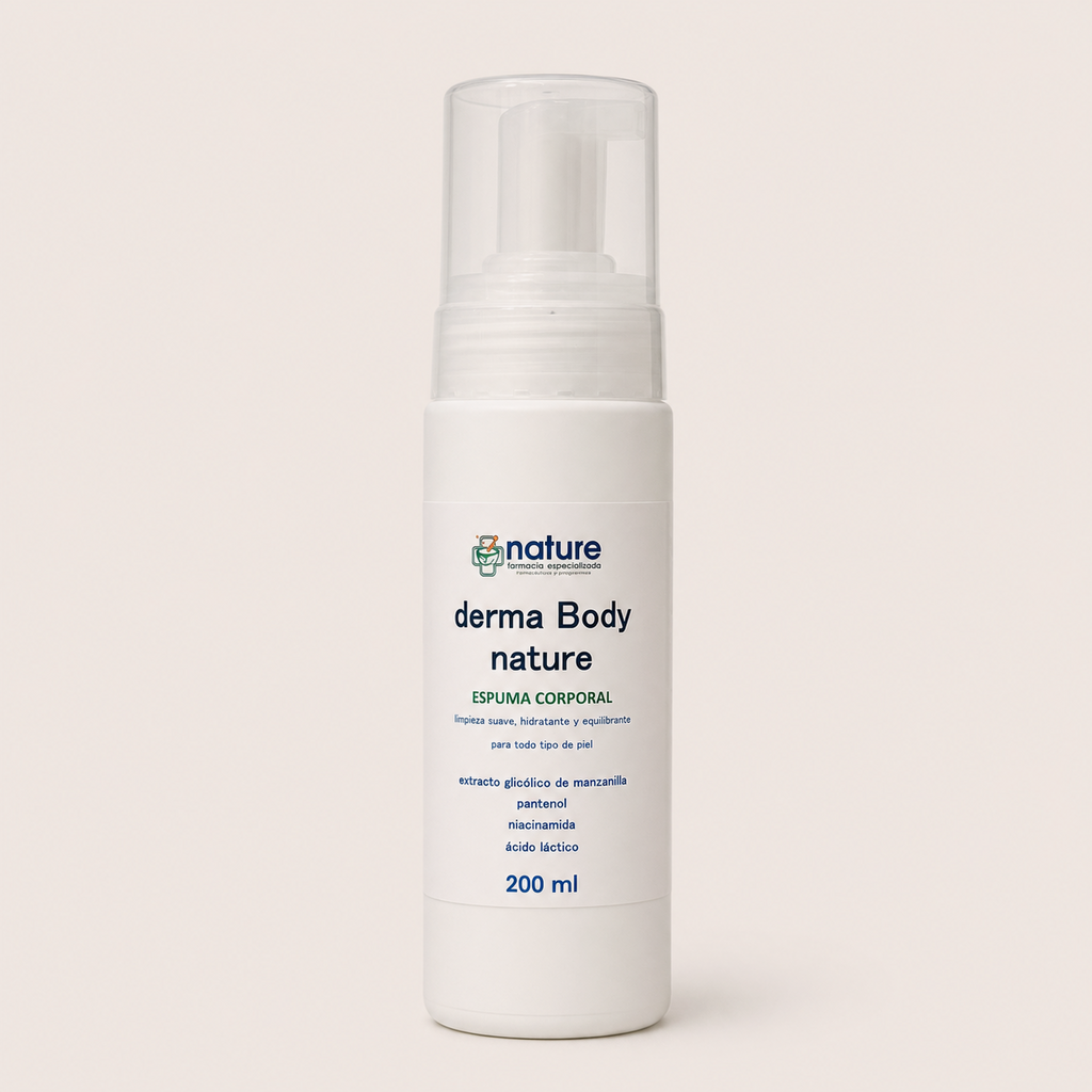 Derma Body Nature — el envase sobre fondo claro