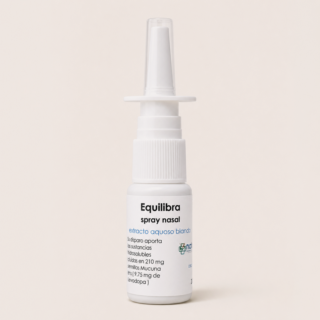 Equilibra – Spray nasal — el envase sobre fondo claro