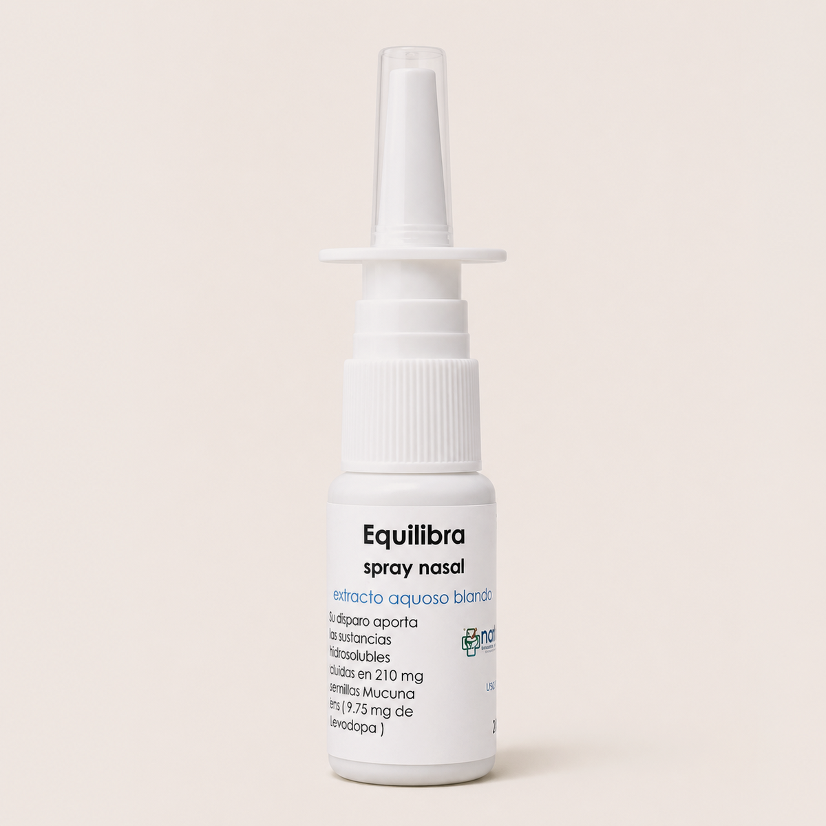 Equilibra – Spray nasal — el envase sobre fondo claro