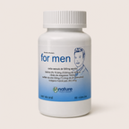 For men — el envase sobre fondo claro