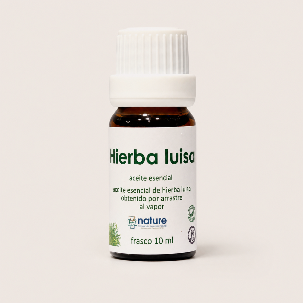 Hierba Luisa – Aceite esencial — el envase sobre fondo claro