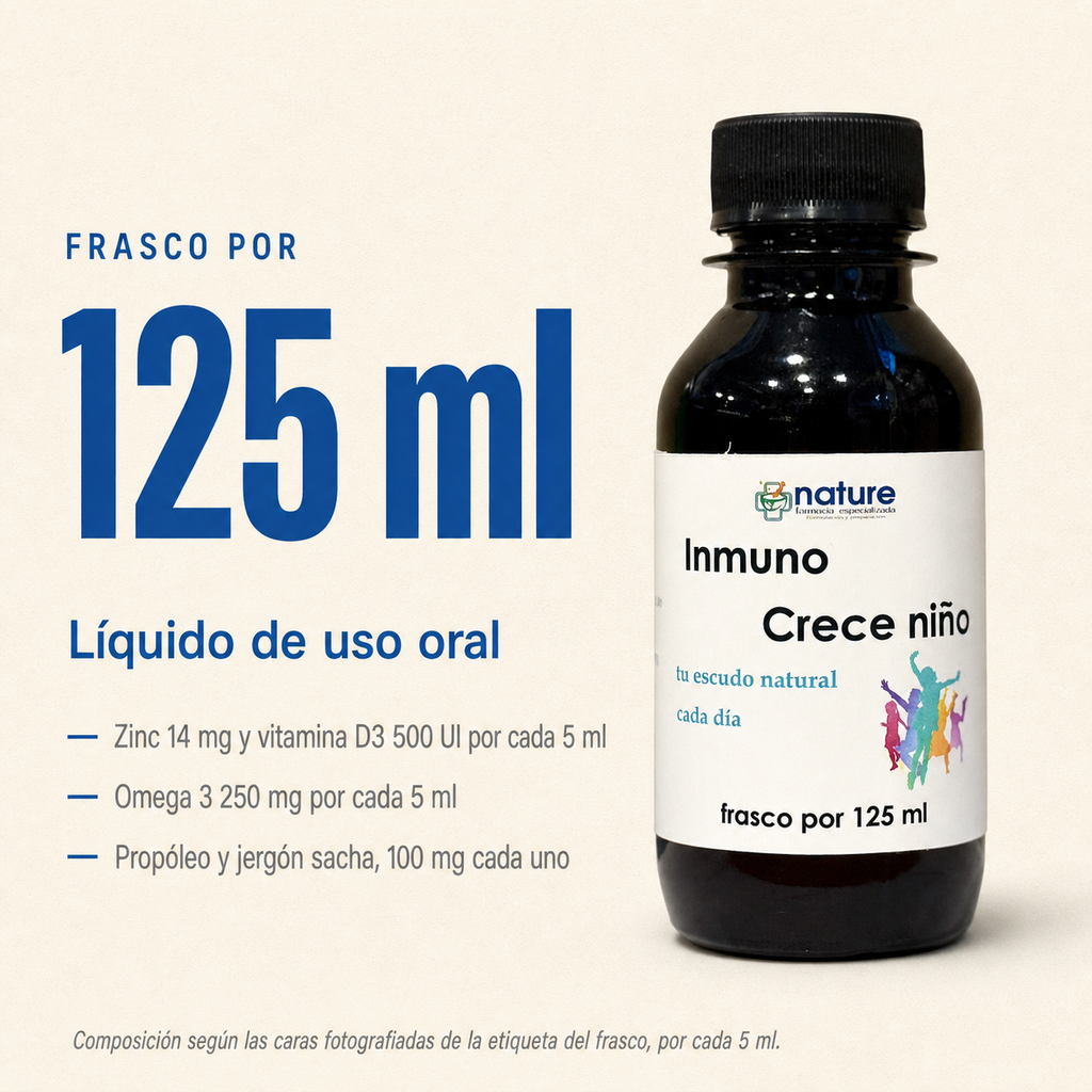 Inmuno Crece Niño — frasco por 125 ml