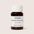 Ivermectina – 6 mg/mL + aceite de naranja — el envase sobre fondo claro