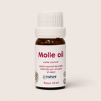 Molle Oil – Aceite esencial de Schinus molle — el envase sobre fondo claro