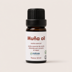 Muña Oil – Aceite esencial de Minthostachys mollis — el envase sobre fondo claro