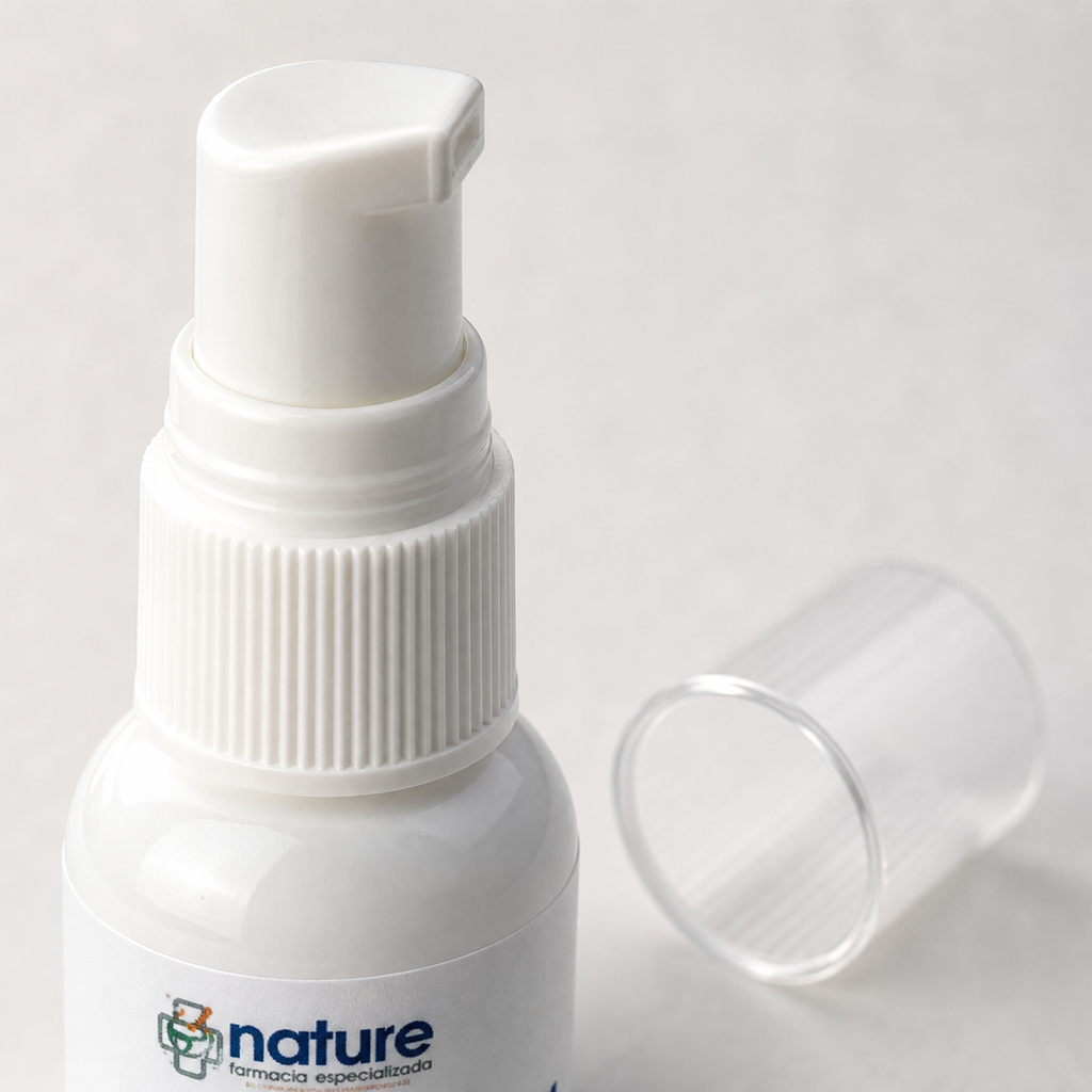 Muscu Reuma — detalle del dispensador de pulsador