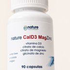 Nature CalD3 (calcio + vitamina D3) — detalle de la etiqueta