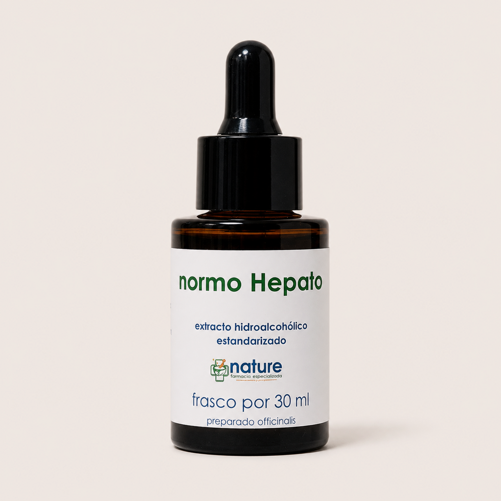 Normo hepato gotas Fco.30ml — el envase sobre fondo claro
