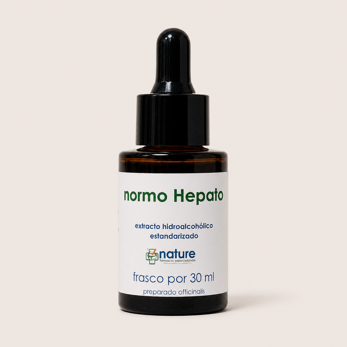 Normo hepato gotas Fco.30ml — el envase sobre fondo claro