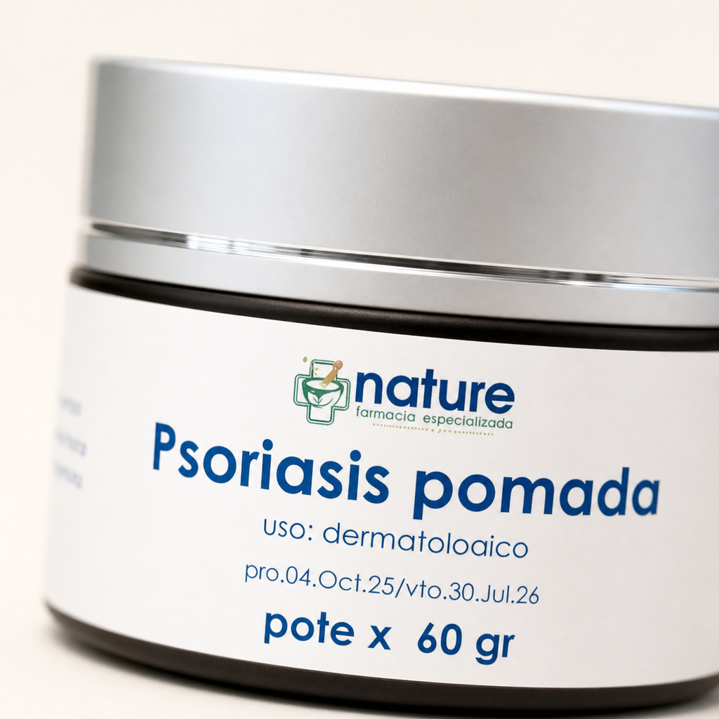 Psoriasis pomada — detalle de la etiqueta