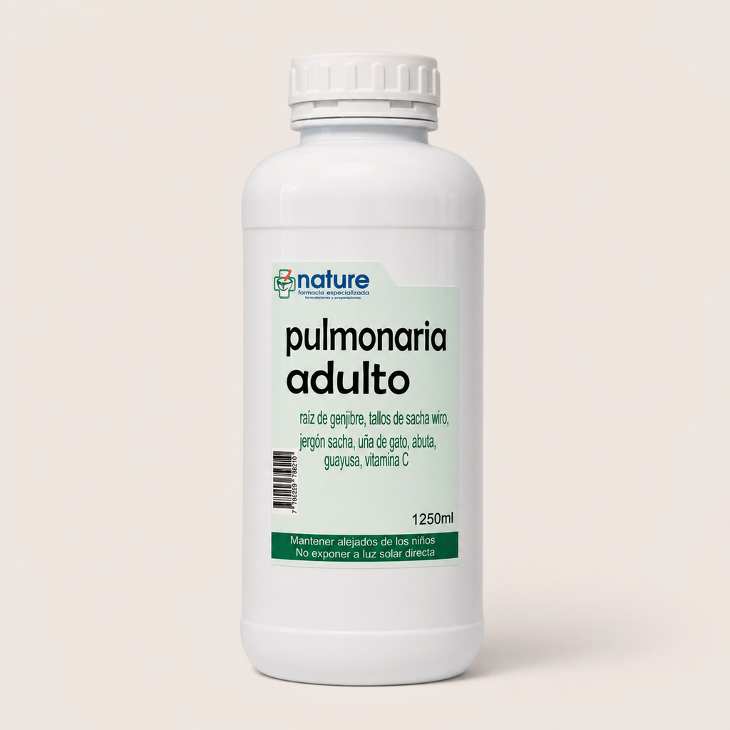 Pulmonaria adulto — el envase sobre fondo claro