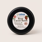 Rose Cacao Balm — el envase sobre fondo claro