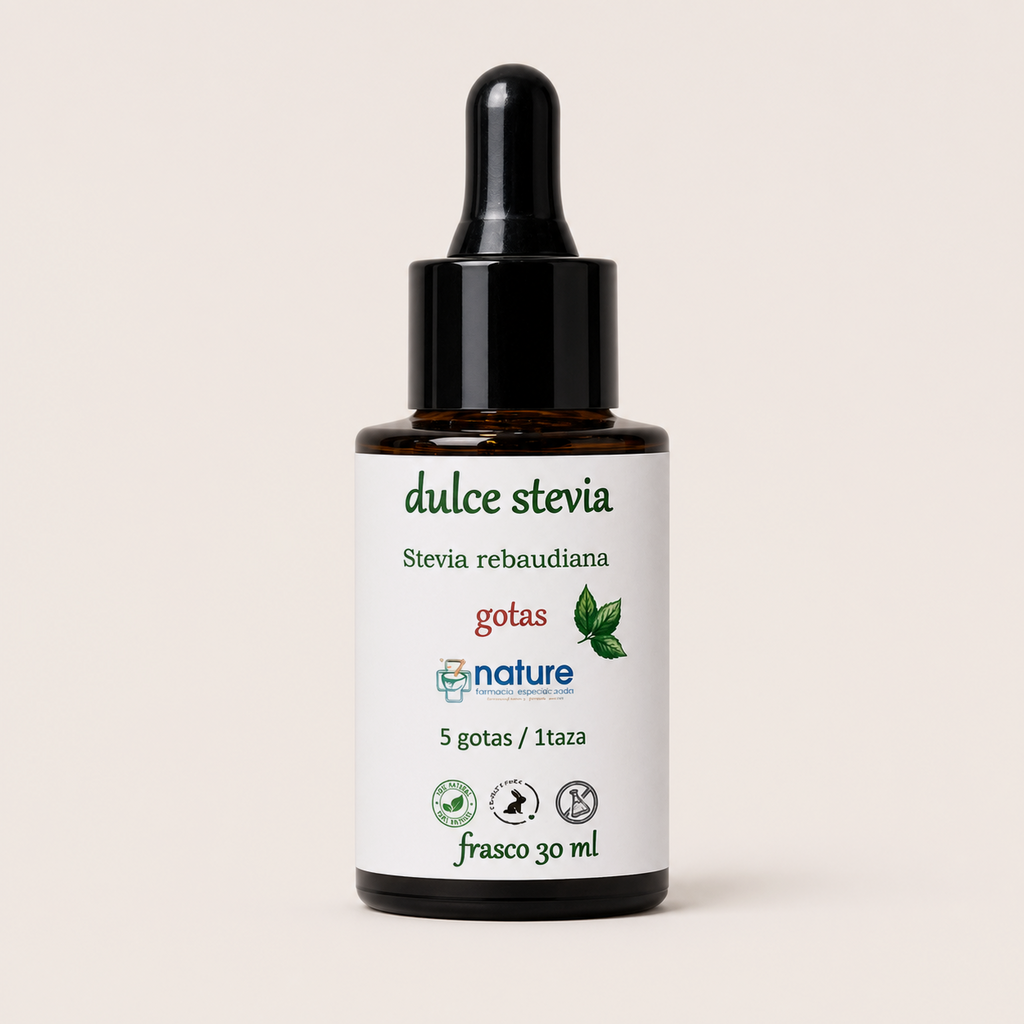 Stevia Liquida — el envase sobre fondo claro