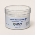 Sulfato de magnesio QP 100 g — el envase sobre fondo claro