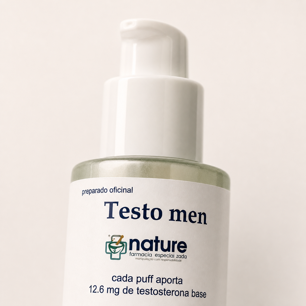 Testo Men — detalle de la etiqueta