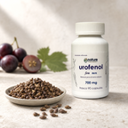 Semillas secas de vid (Vitis labrusca), de donde sale el extracto que declara Urofenol