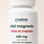 Vital Magnesio – Citrato de Magnesio — detalle de la etiqueta